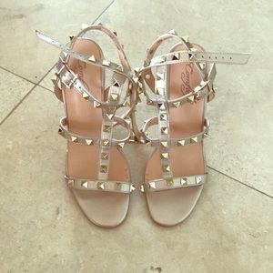 Strappy Studded Gladiator Stiletto Heel